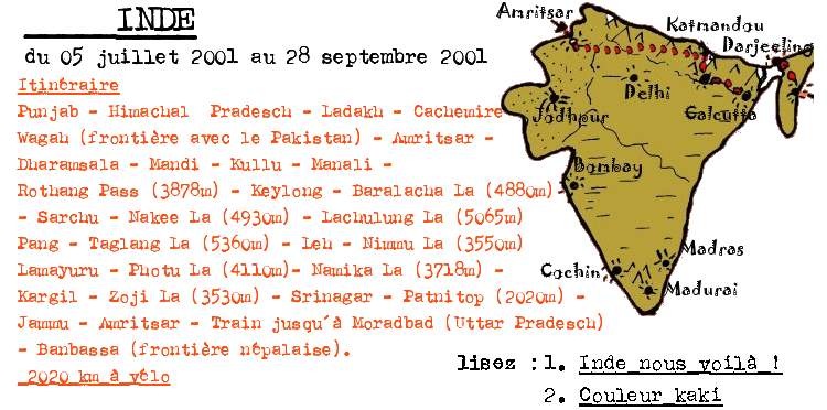 itinéraire Inde